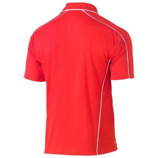 Bisley Cool Mesh Short Sleeve Polo With Reflective Piping - BK1425-Queensland workwear Supplies