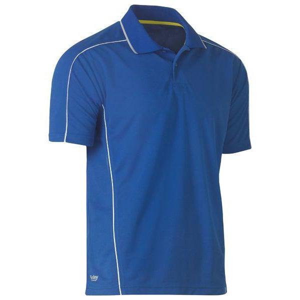 Bisley Cool Mesh Short Sleeve Polo With Reflective Piping - BK1425-Queensland workwear Supplies