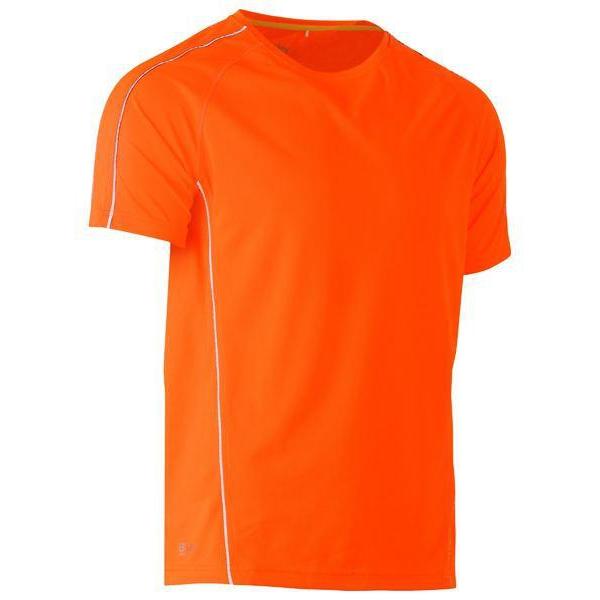 Bisley Cool Mesh Unisex Tee With Reflective Piping - BK1426-Queensland workwear Supplies