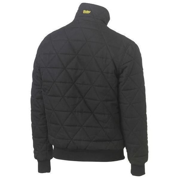 Bisley Diamond Quilted Bomber Jacket - BJ6976-Queensland workwear Supplies