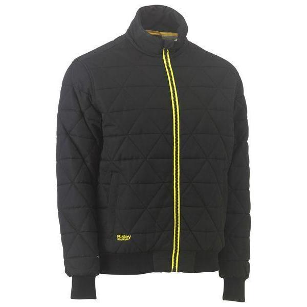 Bisley Diamond Quilted Bomber Jacket - BJ6976-Queensland workwear Supplies