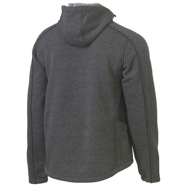 Bisley Flx & Move Marle Fleece Hoodie Jumper - BK6983-Queensland workwear Supplies