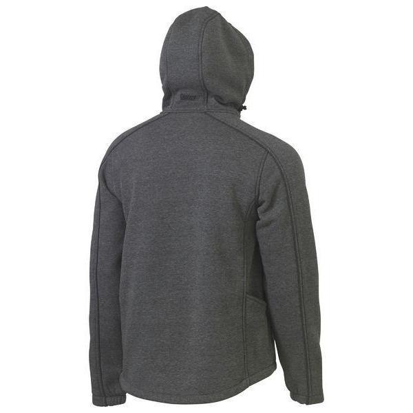 Bisley Flx & Move Marle Fleece Hoodie Jumper - BK6983-Queensland workwear Supplies