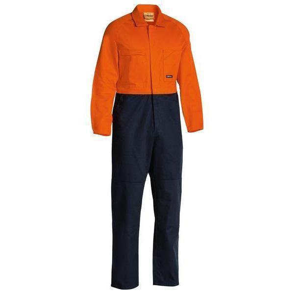 Bisley HiVis Drill Coverall - BC6357-Queensland workwear Supplies