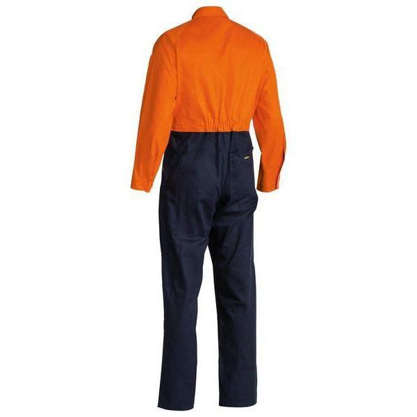 Bisley HiVis Drill Coverall - BC6357-Queensland workwear Supplies