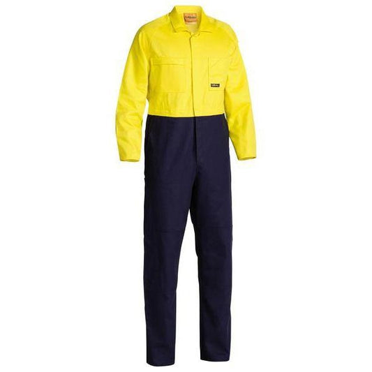 Bisley HiVis Drill Coverall - BC6357-Queensland workwear Supplies