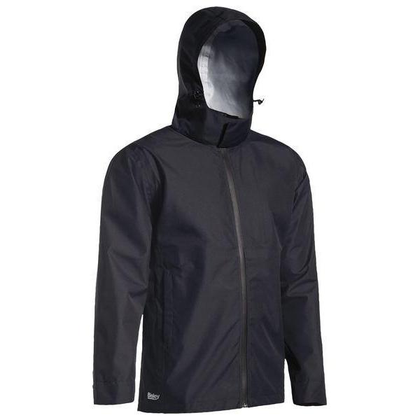 Bisley Lightweight Mini Ripstop Unisex Rain Jacket With Concealed Hood - BJ6926-Queensland workwear Supplies