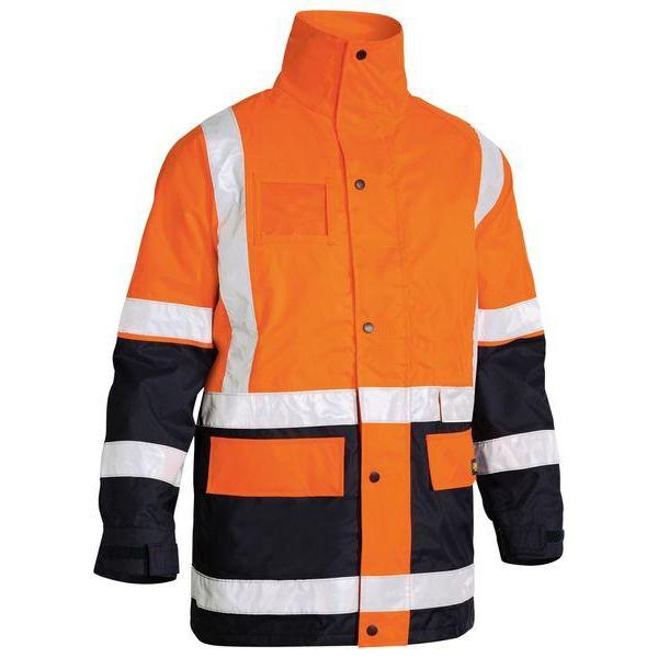 Bisley Taped 5-in-1 Unisex Rain Jacket - BK6975-Queensland workwear Supplies