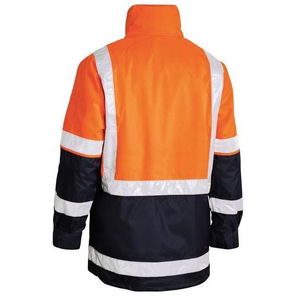 Bisley Taped 5-in-1 Unisex Rain Jacket - BK6975-Queensland workwear Supplies