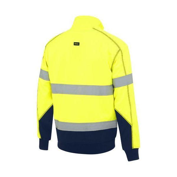 Bisley Taped HiVis 1/4 Zip Fleece Pullover With Sherpa Lining - BK6987T-Queensland workwear Supplies