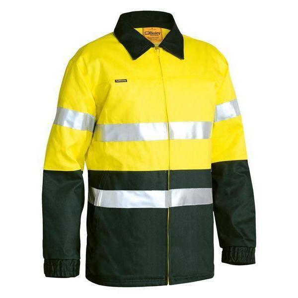 Bisley Taped HiVis Drill Jacket - BK6710T-Queensland workwear Supplies