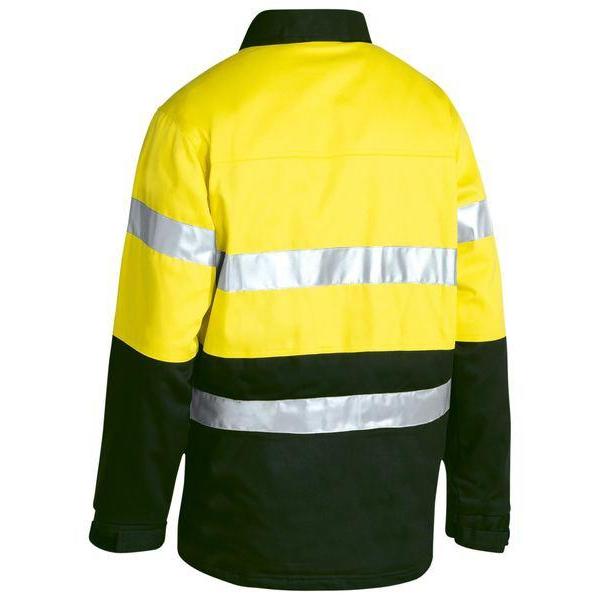 Bisley Taped HiVis Drill Jacket - BK6710T-Queensland workwear Supplies