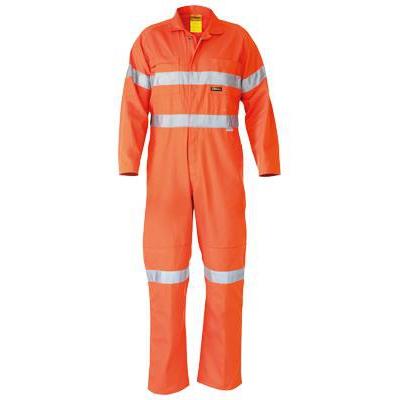 Bisley Taped HiVis Lightweight Coveralls - BC6718TW-Queensland workwear Supplies