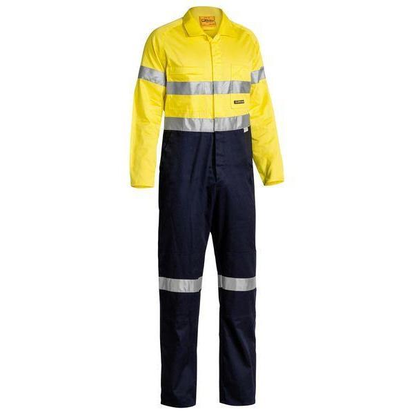 Bisley Taped HiVis Lightweight Coveralls - BC6719TW-Queensland workwear Supplies