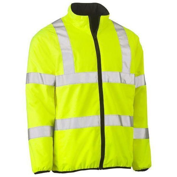 Bisley Taped HiVis Reversible Puffer Jacket - BJ6350HT-Queensland workwear Supplies