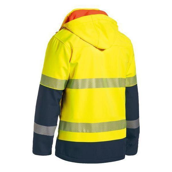 Bisley Taped HiVis Ripstop Bonded Unisex Fleece Jacket - BJ6934T-Queensland workwear Supplies