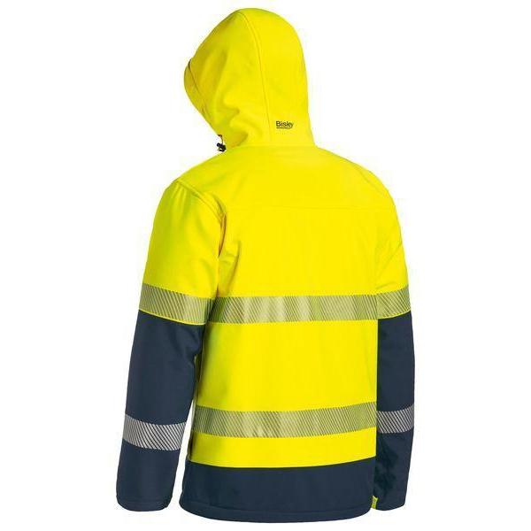 Bisley Taped HiVis Ripstop Bonded Unisex Fleece Jacket - BJ6934T-Queensland workwear Supplies