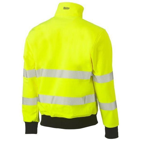 Bisley Taped HiVis Soft Shell Bomber Jacket - BJ6979T-Queensland workwear Supplies