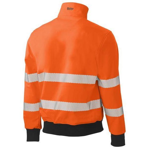 Bisley Taped HiVis Soft Shell Bomber Jacket - BJ6979T-Queensland workwear Supplies