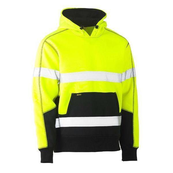 Bisley Taped HiVis Unisex Fleece Hoodie Pullover - BK6619T-Queensland workwear Supplies