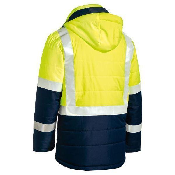 Bisley Taped HiVis Unisex Puffer Jacket - BJ6929HT-Queensland workwear Supplies