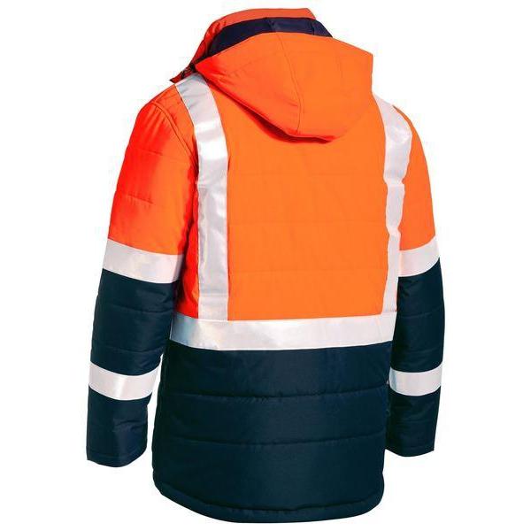 Bisley Taped HiVis Unisex Puffer Jacket - BJ6929HT-Queensland workwear Supplies