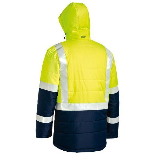 Bisley Taped HiVis Unisex Puffer Jacket - BJ6929HT-Queensland workwear Supplies