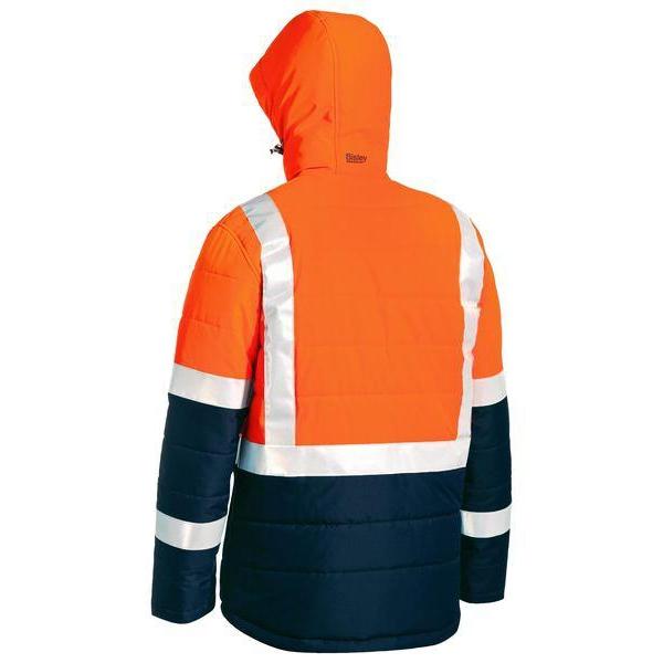 Bisley Taped HiVis Unisex Puffer Jacket - BJ6929HT-Queensland workwear Supplies