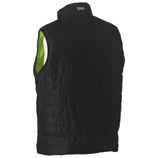 Bisley Taped HiVis Unisex Reversible Puffer Vest - BV0330HT-Queensland workwear Supplies