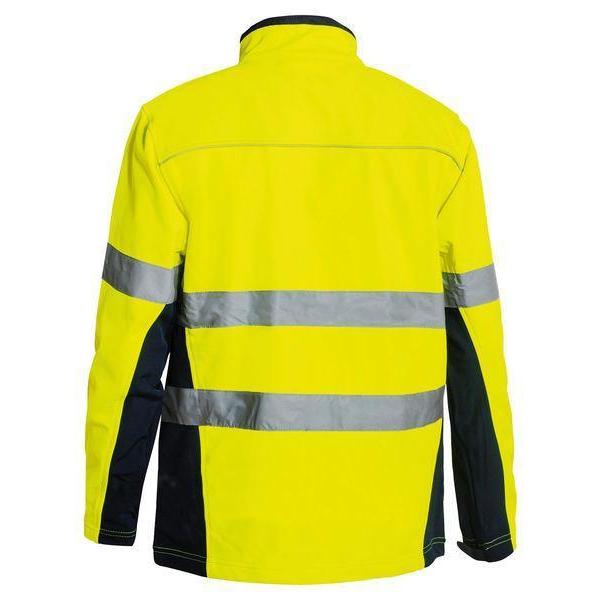 Bisley Taped HiVis Unisex Soft Shell Jacket - BJ6059T-Queensland workwear Supplies