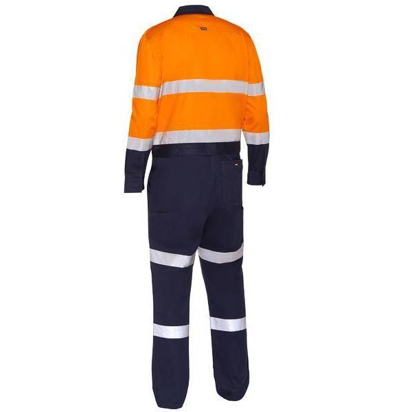 Bisley Taped HiVis Work Coveralls With Waist Zip Opening - BC6066T-Queensland workwear Supplies