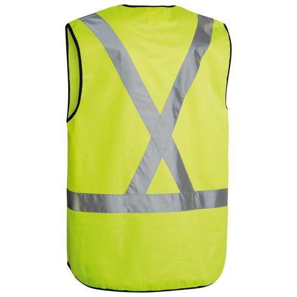 Bisley Taped X-Back HiVis Unisex Vest - BT0347-Queensland workwear Supplies