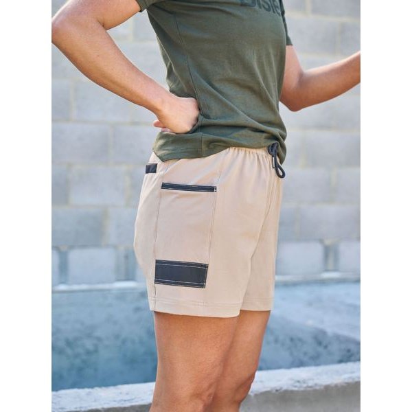 Bisley Women's Flex & Move 4-way Stretch Elastic Waist Shorts - BSHL1331 | Womens Workwear