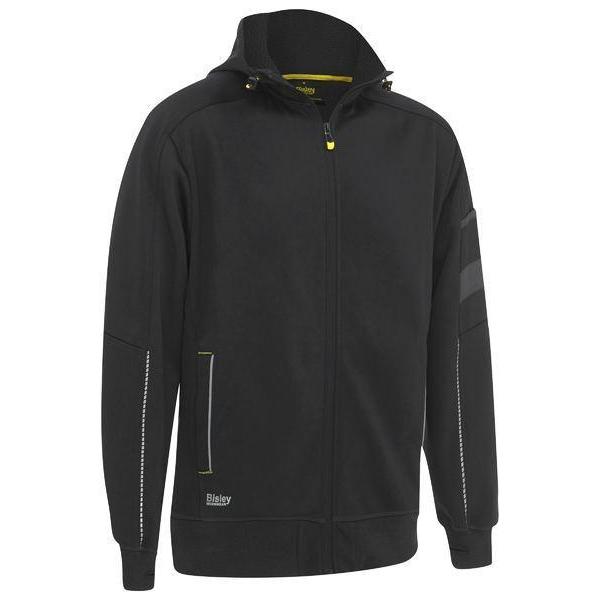 Bisley Work Fleece Zip-Front Hoodie With Sherpa Lining - BK6925-Queensland workwear Supplies